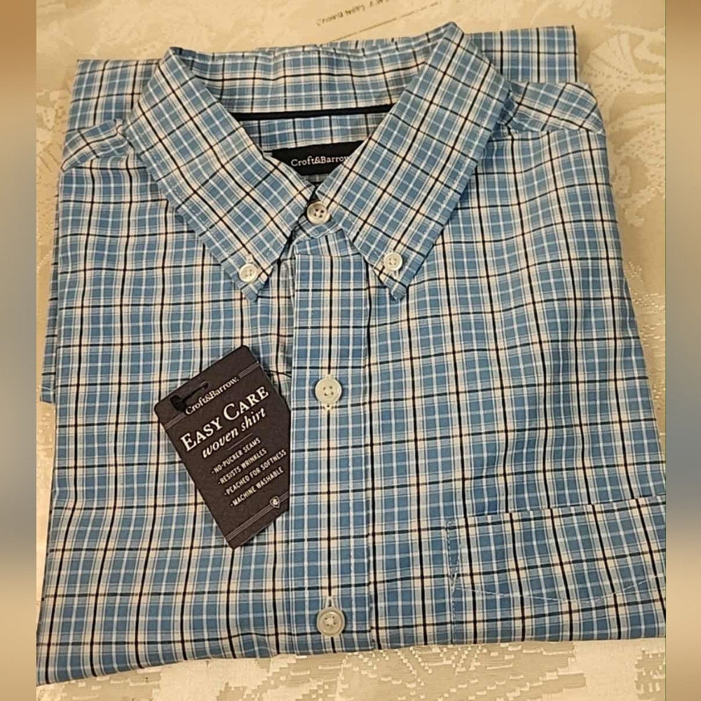 Croft & Barrow Mens Medium Long Sleeve Button Down Shirt